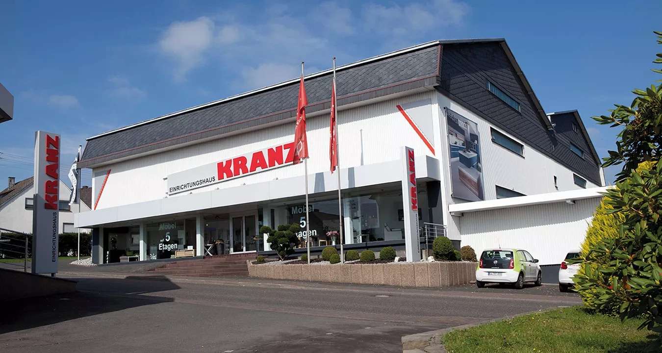 Aussenansicht des Möbelhauses Kranz